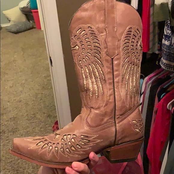 Tan cowboy boots size 8 **** will negotiate **** - Picture 3 of 5
